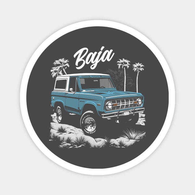 Ford Bronco Vintage Baja Magnet by Kid Relic